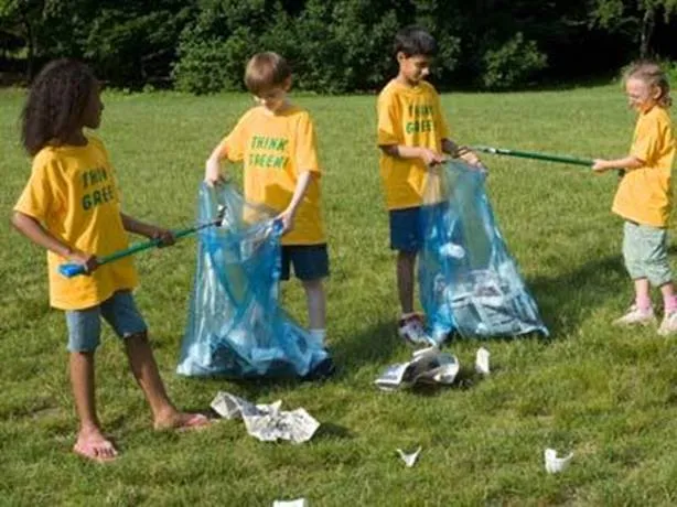 Cleaning the garden