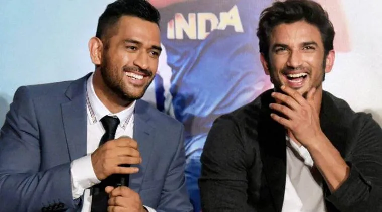 sushant singh rajput with MS Dhoni