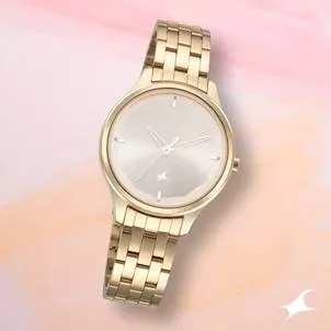 Stunners Rose Gold Dial Analog Watch for Girls