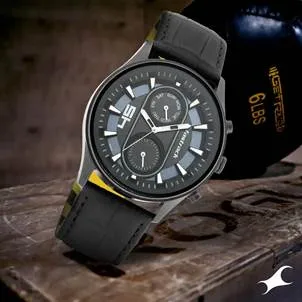 Fastfit Black Dial Analog Watch for Guys